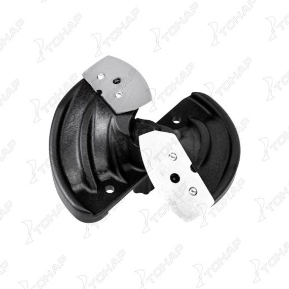 Голова режущая ледобура ICEBERG-130(L) V2.0/V3.0 (левое вращение) в сборе (радиусные ножи+футляр)