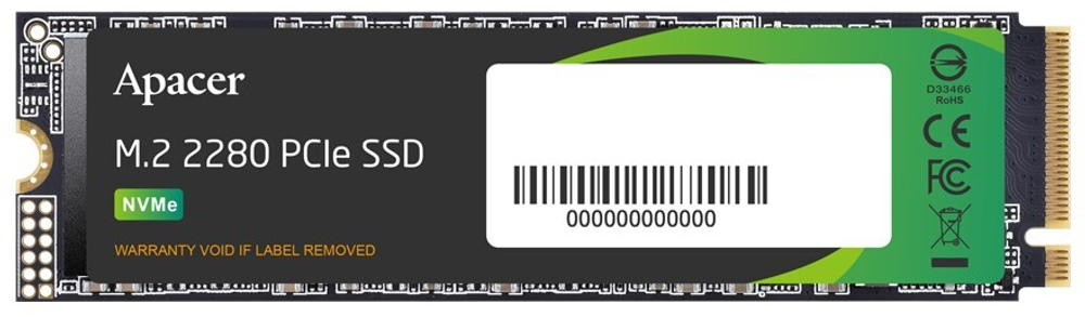Накопитель SSD M.2 2280 Apacer AP2TBAS2280Q4L-1 2000 ГБ