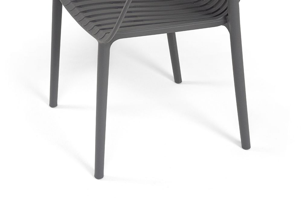 "Мохито" обеденная группа на 2 персоны, цвет темно-серый