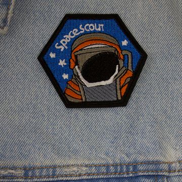 Нашивка на рюкзак и на одежду. Space scout