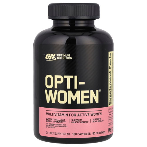 Optimum Nutrition, Opti-Women®, мультивитаминная добавка для активных женщин, 120 капсул