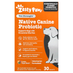 Zesty Paws, Vet Strength™, Native Canine Probiotic, в порошке, для собак любого возраста, 30 пакетиков по 1 г (0,03 унции)