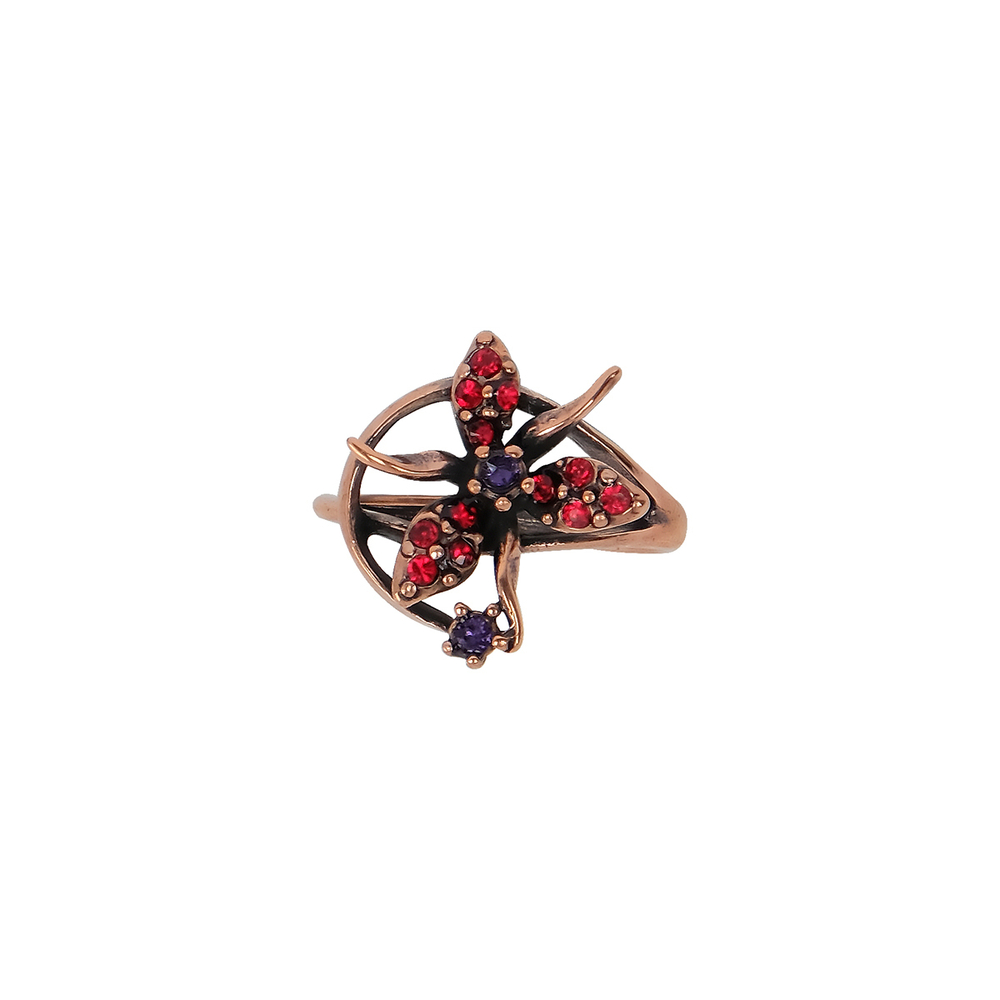"Гудалеара" кольцо в медном покрытии из коллекции "Королева ночи" от Jenavi