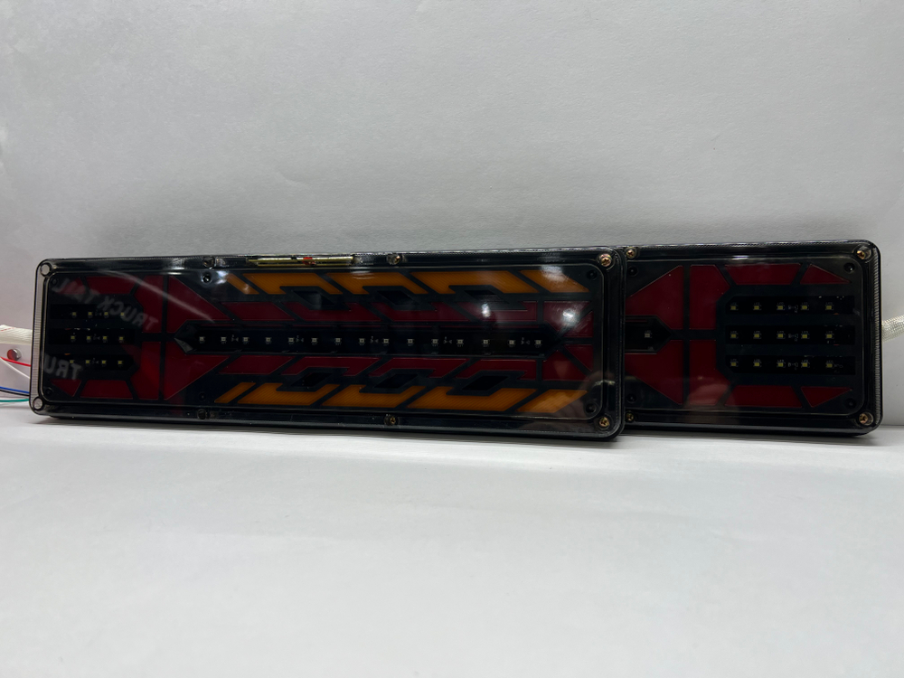 M6-24V / Задние фонари на грузовик, прицеп, ГАЗель, ГАЗ, МАЗ, автобус, 12-24В, длина 46 см, М6 - TG (2 шт. / комплект)