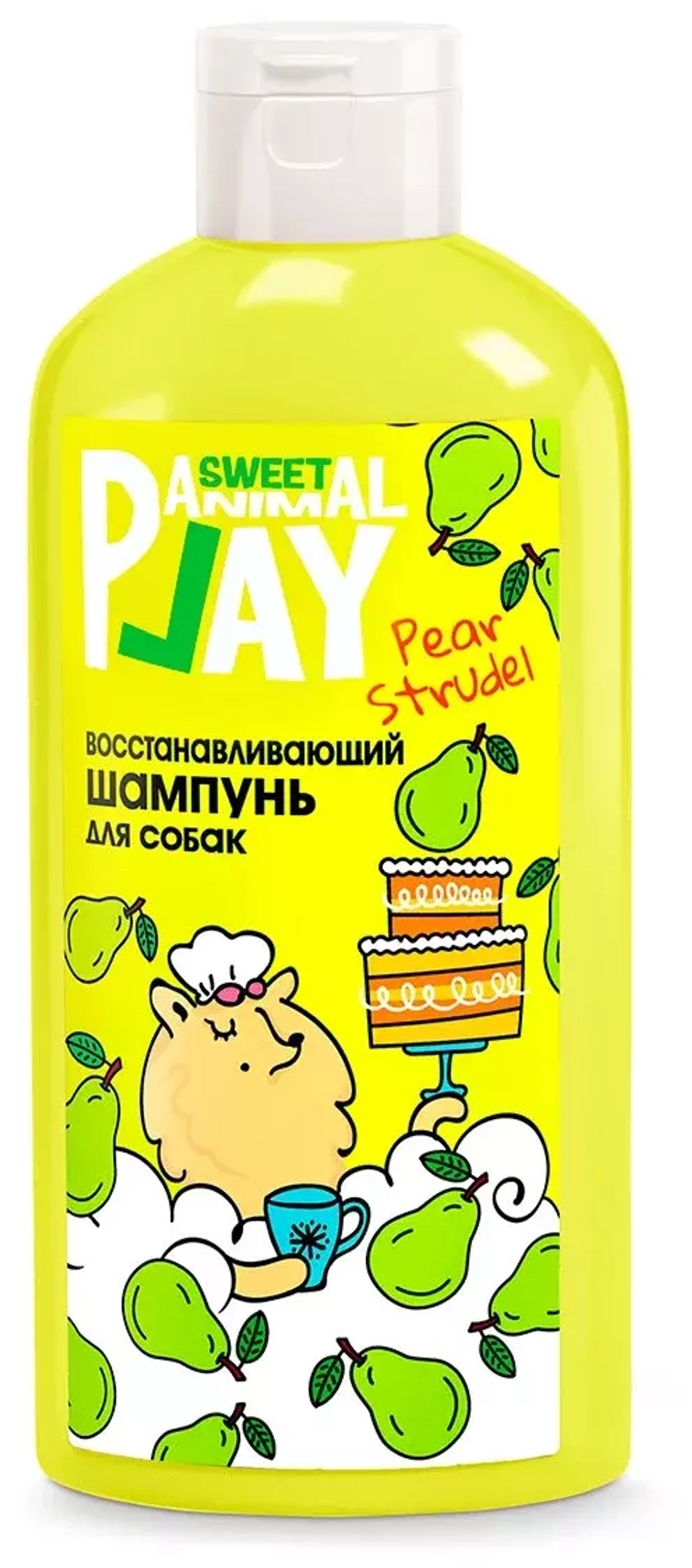 Animal Play шампунь восстанавливающий для собак и кошек "Грушевый Штрудель", 300 мл