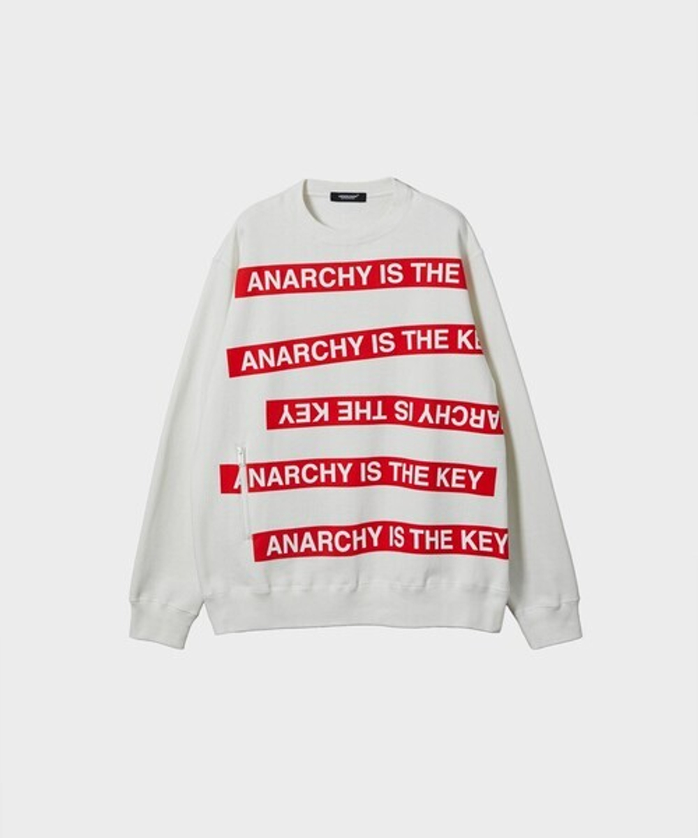 UNDERCOVER СВИТШОТ БЕЛЫЙ ANARCHY