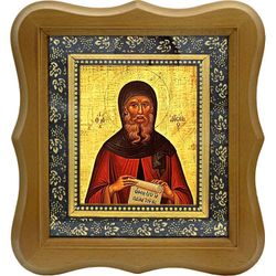 Антоний Великий Святой преподобный. Икона на холсте.