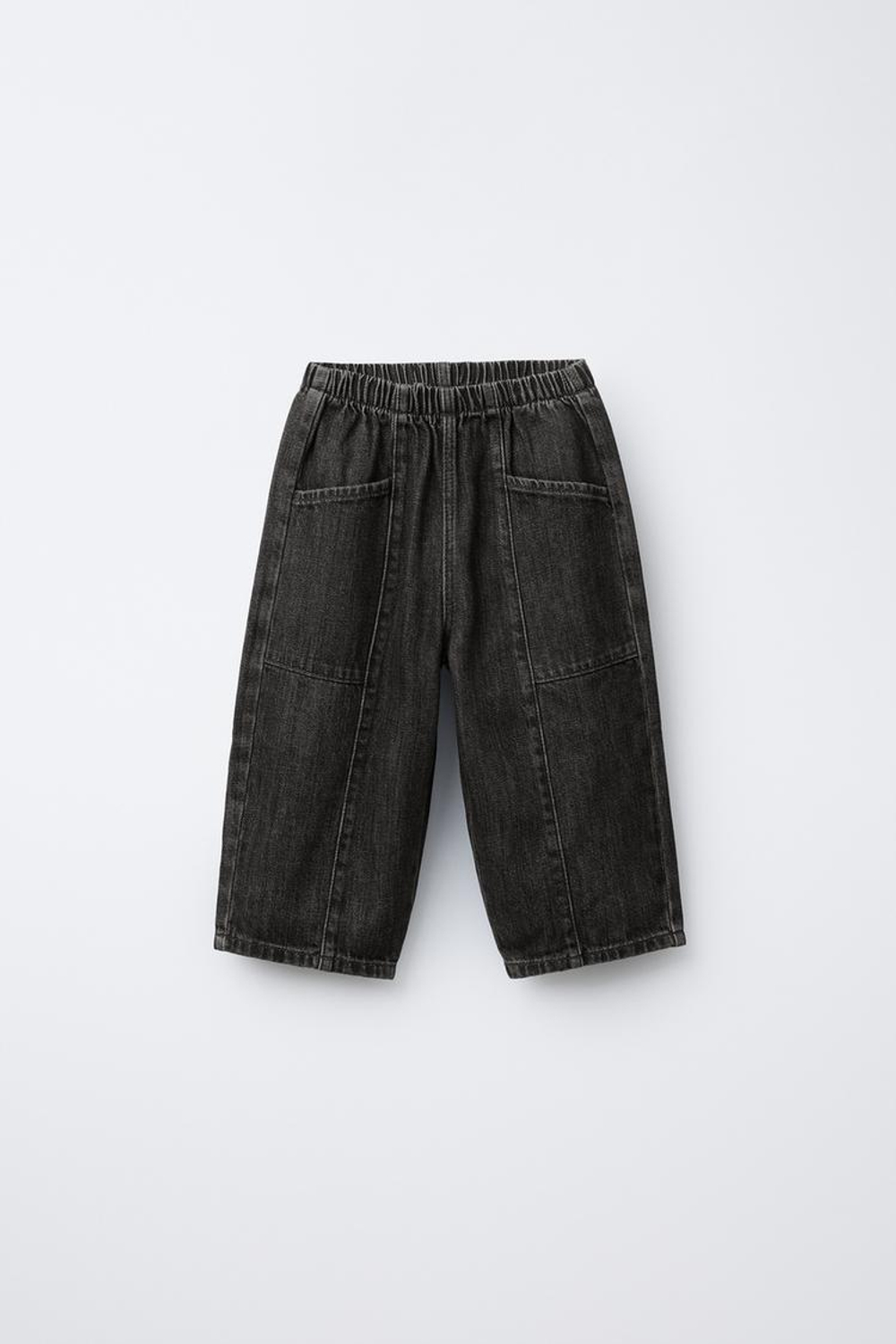 ZARA ДЖИНСЫ BALLOON С КАРМАНАМИ, СЕРЫЙ