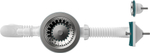 Сифон д/кухни 3,1/2" B0177 кругл., прямоуг. перел., с отводом д/стир. AQUANT