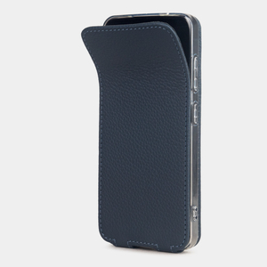 Чехол для Samsung Galaxy S25 Plus из кожи теленка, синего цвета