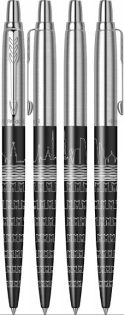 Parker Jotter Moscow Black CT, шариковая ручка, M, подарочная упаковка