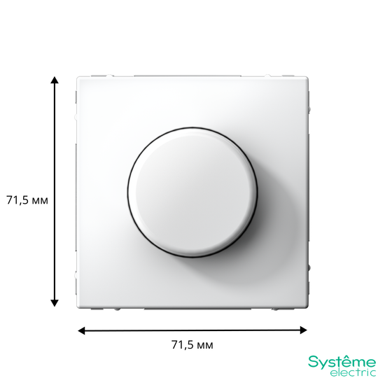 Светорегулятор поворотно-нажимной (диммер) ArtGallery LED RC 400Вт механизм лотос SE GAL001323