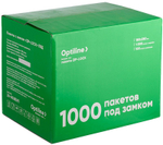 Пакет ПВД с замком Zip Lock Optiline, 180х250 мм, 100 штук