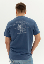 Футболка Bowery NYC "Superior and Crazy Wild Boys" Heavy Natural Blue