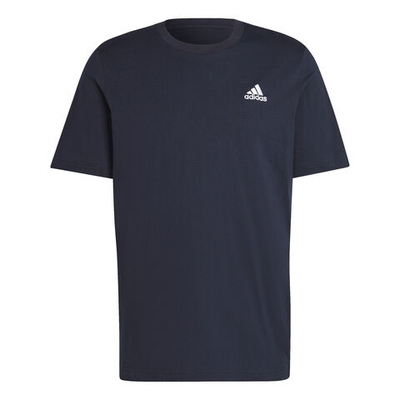 Мужское теннисное поло adidas Essentials Single Jersey Embroidered Small Logo T-Shirt Men - Dark Blue