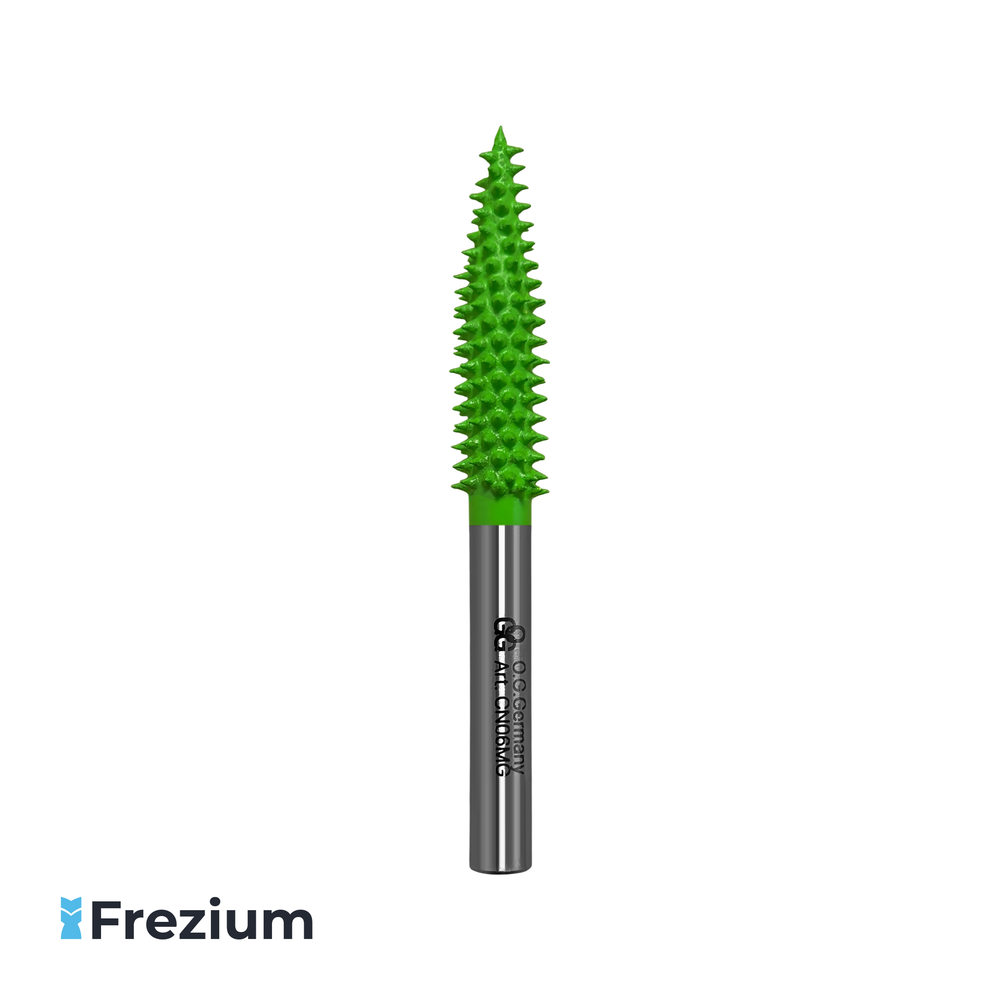 Борфреза твердосплавная по дереву пика "O.G.Germany" 9x6x35x70 Средняя Зернистость; CN06MG