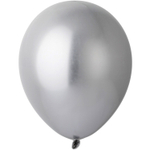 Шар латексный Хром 25 см (Серебро)