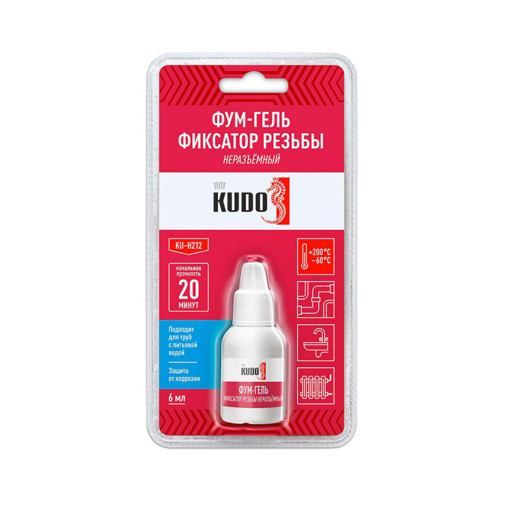 Фум-гель (фиксатор резьбы) неразъемный
