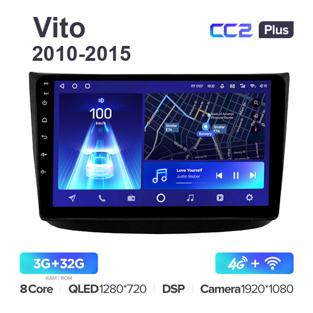 Teyes CC2 Plus 10,2"для Mercedes-Benz Vito 2010-2015