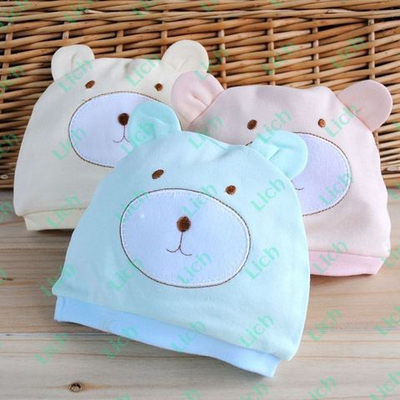 Шапка детская с ушками в форме головы животного