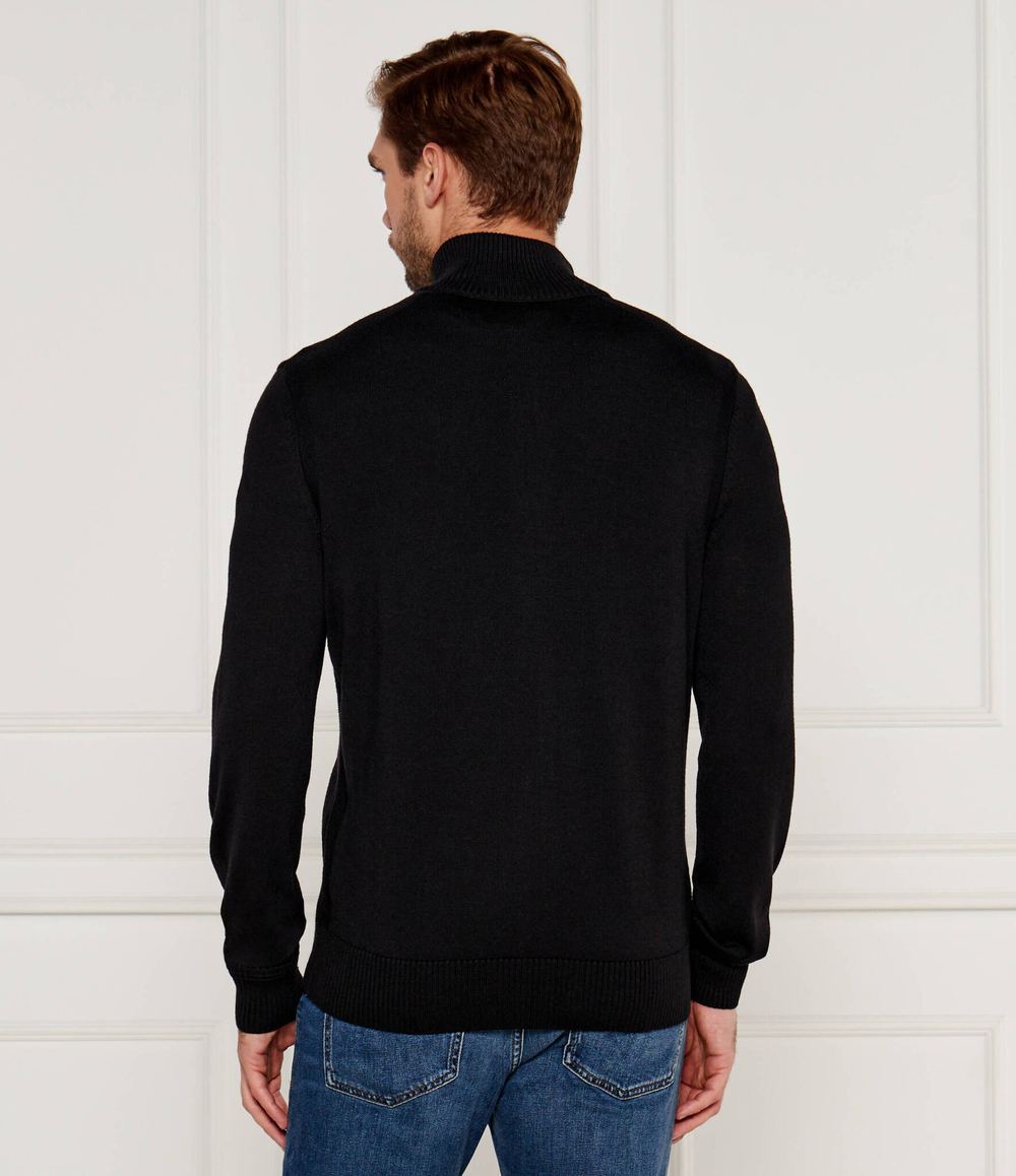 Шерстяной кардиган Avac_FZ BOSS ORANGE - черный(50501750)