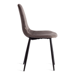 Стул BREEZE (mod. JSC-58) Велюр/металл , 44 х 53 х 86 см, Dark grey (темно-серый) HLR24 / черный
