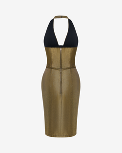 Платье миди из денима