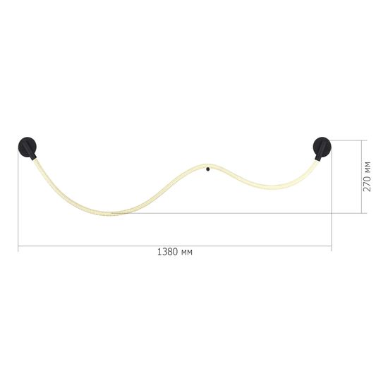 SL6118.401.01 Светильник настенный ST-Luce Черный/Белый LED 1*20W 4000K MARLOW