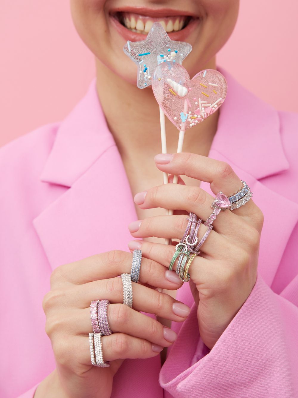 КОЛЬЦО "BASE SHINE PINK"