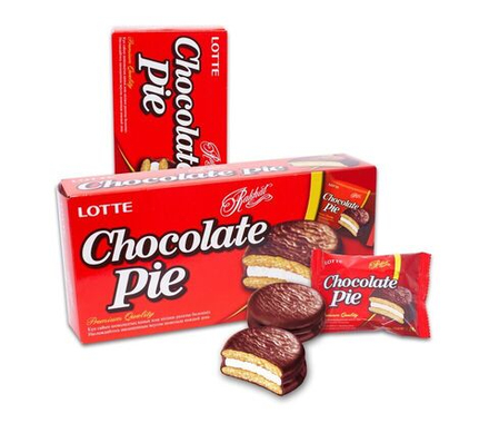Печенье ЛОТТЕ Чоклэт Пай (LOTTE CHOCOLATE PIE) х/к 336 гр (28 гр х12)