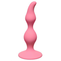 Розовая анальная пробка 12,5см Lola Games First Time Curved Anal Plug Pink 4105-01Lola