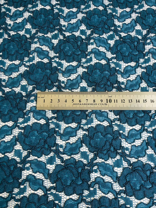 Кружевное полотно, кордовое, морская волна