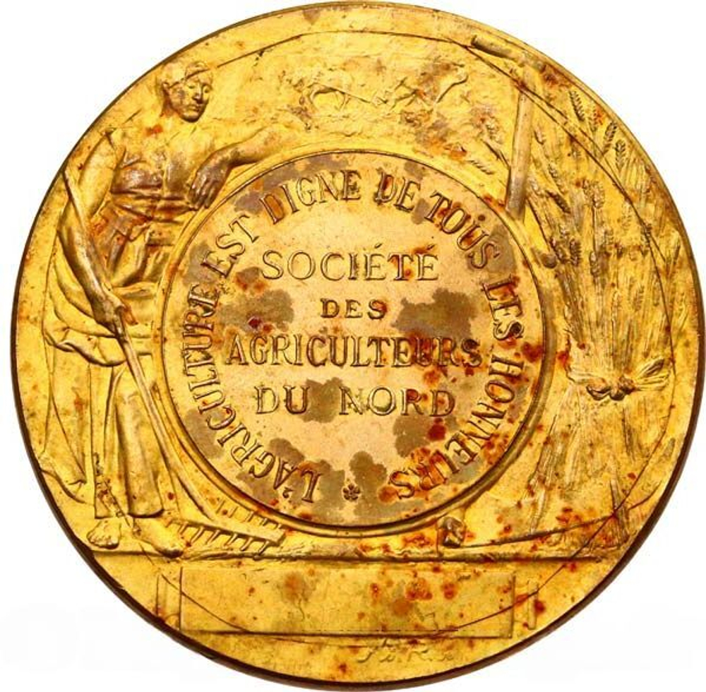 France, Société des Agriculteurs du Nord Medal, n.d.