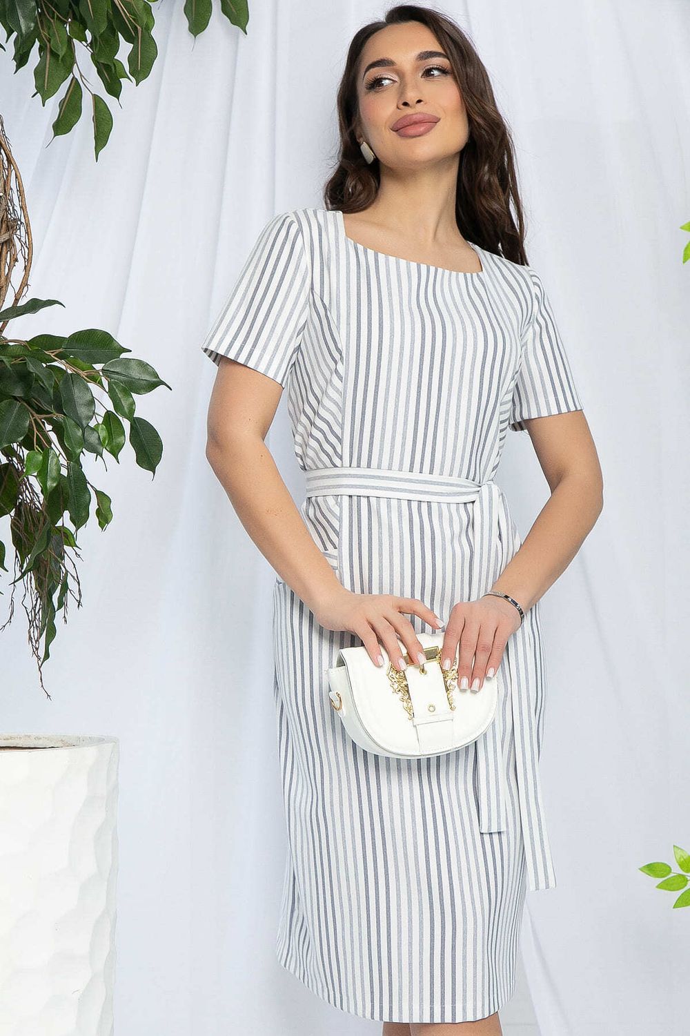 Платье Европейский шик (светло-серое) П13243-19М LT Collection