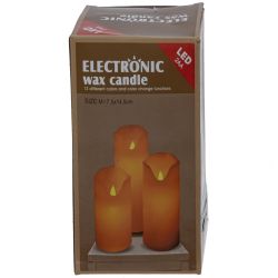 GAEM Изделие декоративное "Свеча" (подсвет, AAAх3 н/п) L8 W7 H14,5 см