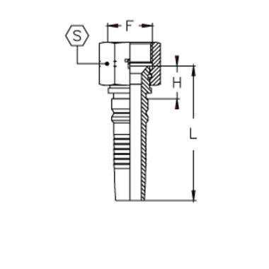 Фитинг DN 32 JIC (Г) 1.7/8 Interlock TIEFFE