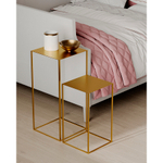 Набор из 2-х столиков mayen gold, золотистые