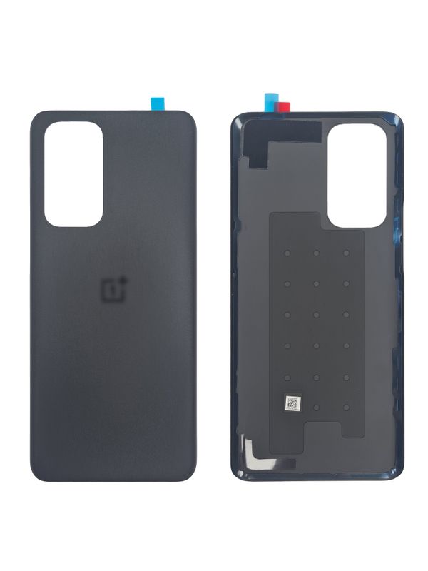 Задняя крышка для OnePlus 9 Pro черная (Stellar black) без стекла камеры