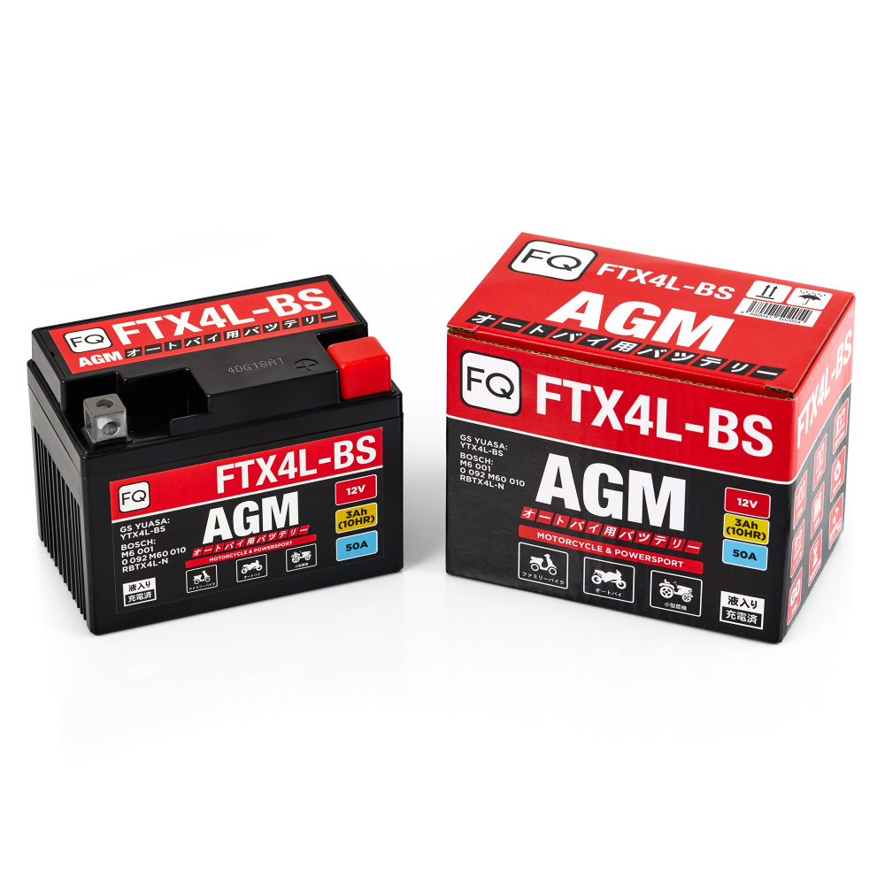 аккумулятор FQ 3,0Ah FTX4L-BS (YTX4L-BS) AGM (113*70*86)