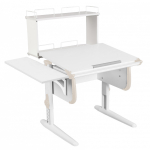 Растущая парта Дэми СУТ 24 с задней двухъярусной полкой СУТ.14.250 и боковой полкой СУТ.24.230 (1020×880 мм)