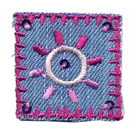 Термоаппликация HKM "Солнце", 5 х 3 см, 1 шт (10206100/300514/0004599/09_Германия)