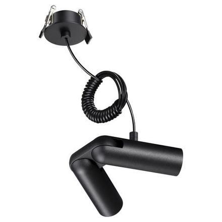 359386 KONST NT24 041 черный База встраиваемая для ввода питания с гибким угловым соединителем «L» и проводом-подвесом (длина провода – 2м) IP20 48V GLAT