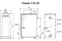 Напольный газовый котел lemax Classic-10 138173