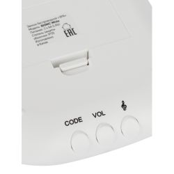 Звонок дверной ЭРА BIONIC White беспроводной белый 6 мелодий | Электрозвонки беспроводные