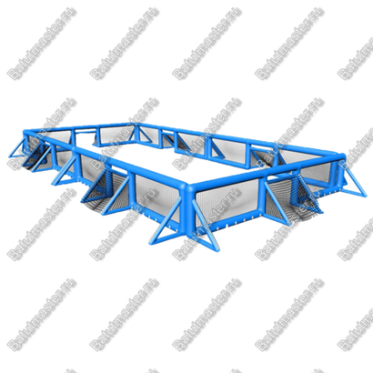 Надувная игровая комната "Спорт" размер 13*6,5*1,5 м