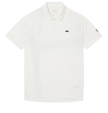 Мужское теннисное поло Lacoste Tennis x Novak Djokovic On Court - белое