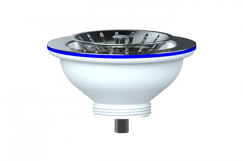 Выпуск для мойки UNICORN 1 1/2 (Ø40), чашка нерж. 1 1/2 (Ø40), ручка-пластик E150P