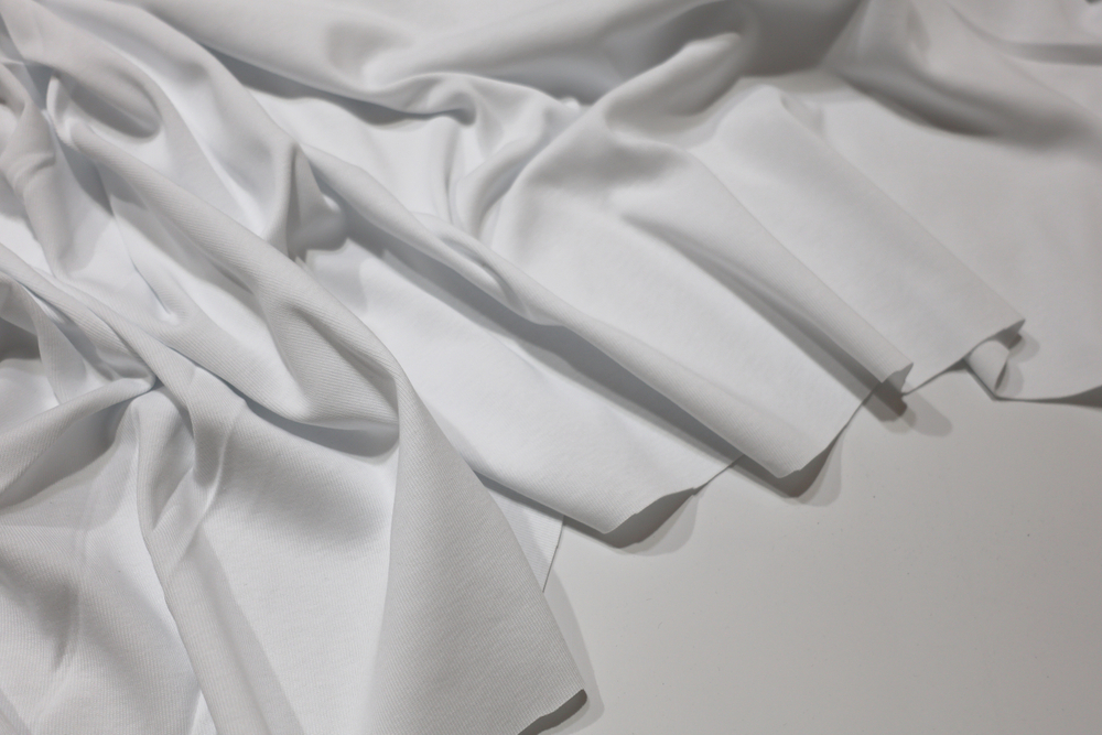 БЕЛЫЙ - Рибана с лайкрой, пенье (КРВ648 Елена) (к1 испачкан местами)