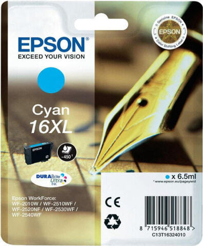 Epson Pen and crossword Singlepack Cyan 16XL DURABrite Ultra Ink C13T16324010