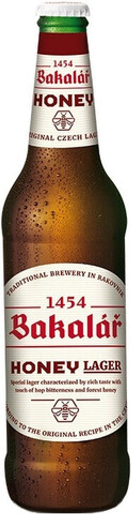 Пиво Бакалар Медовый специальный / Bakalar Medovy Special 0.5 - стекло